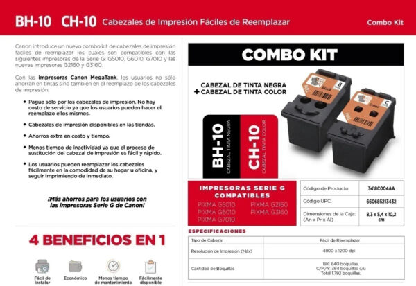 Kit Cabezales de impresión Color y Bk serie G5010,G6010 Y G7010 - imagen 2