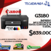G3180 Canon G3180 Multifuncional amplia y reduce WiFi CON TINTA