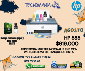 HP 585 Hp 585 Multifuncional WiFi Smart Tank