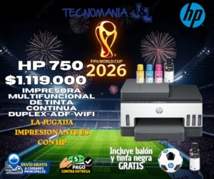 Hp 750 Multifuncional WiFi, ADF, Bluetooth Duplex Smart Tank