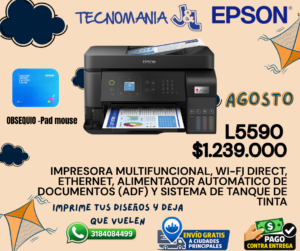 L5590 Epson L5590 Multifuncional - WiFi - ADF - RED