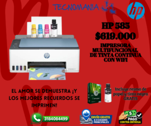 HP 585 Hp 585 Multifuncional WiFi Smart Tank