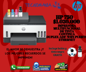 HP 750 Hp 750 Multifuncional WiFi, ADF, Bluetooth Duplex Smart Tank