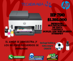 HP 790 Hp 790 Multifuncional WiFi, ADF, Bluetooth Duplex Smart Tank
