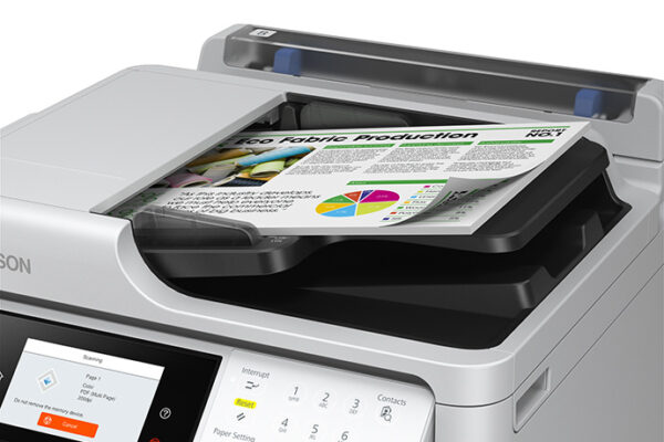 Epson Wf-C5890 - vista 3 Epson Wf-C5890 Impresora multifuncional Duplex, WiFi y red